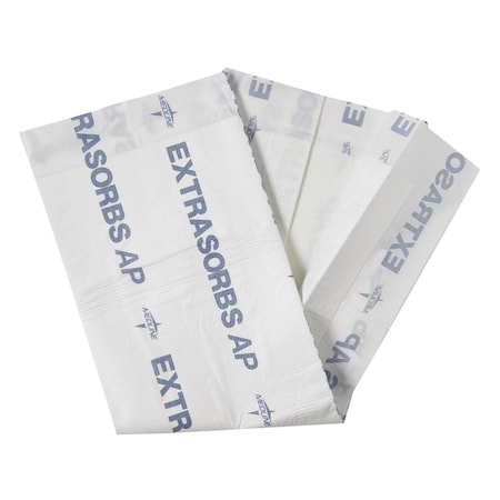 Medline Extrasorbs Air-Permeable Disposable DryPads, 30" x 36", White, PK5 EXTSRB3036AZ